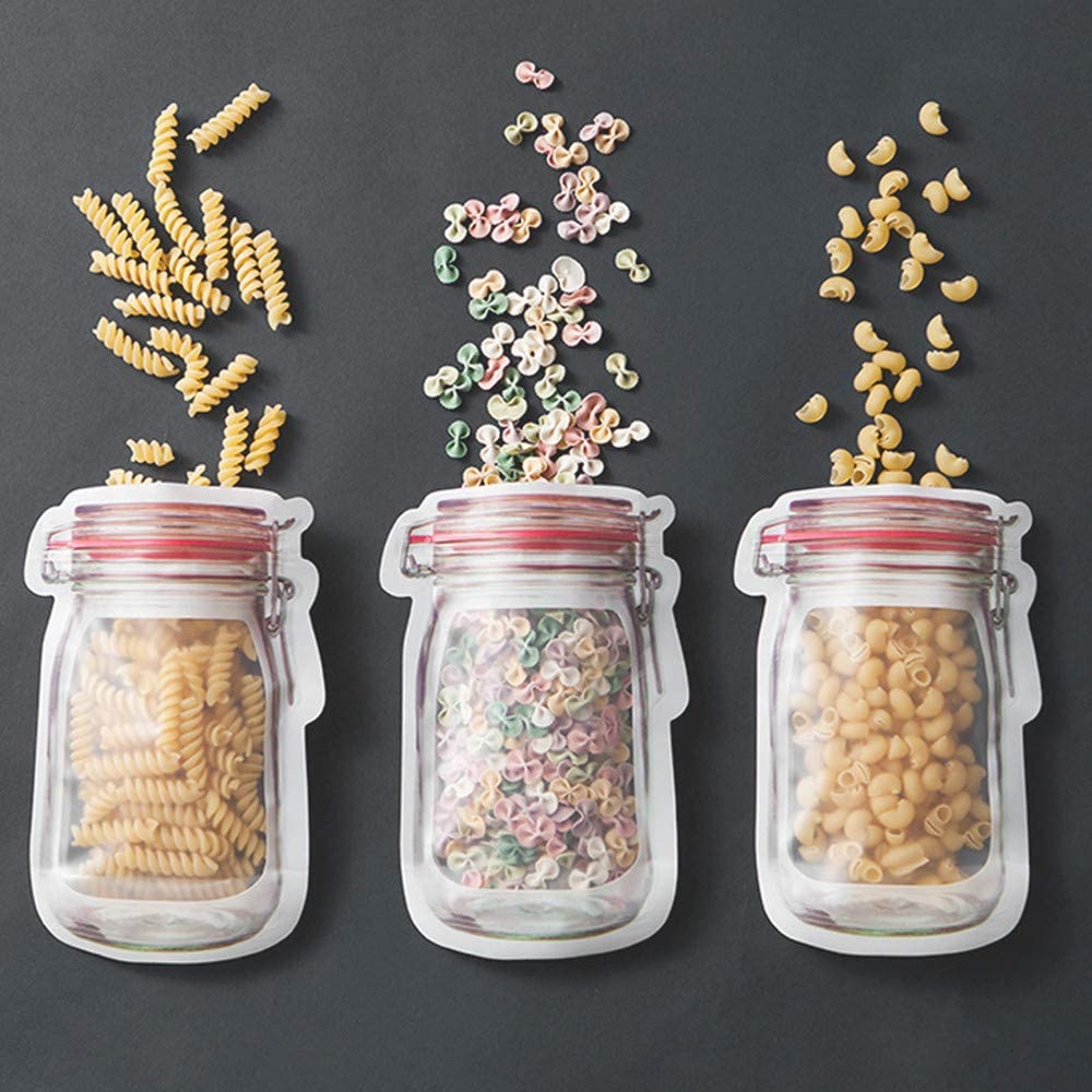 Jar Ziplock Bag Set • أكياس حفظ الطعام على شكل مرطبان - plantnmore