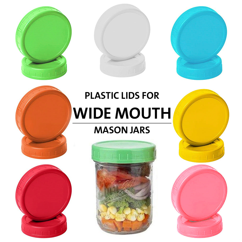 Plastic Lids For Wide Mouth Jars • غطاء بلاستيك للمرطبان ذو الفتحة الكبيرة - plantnmore
