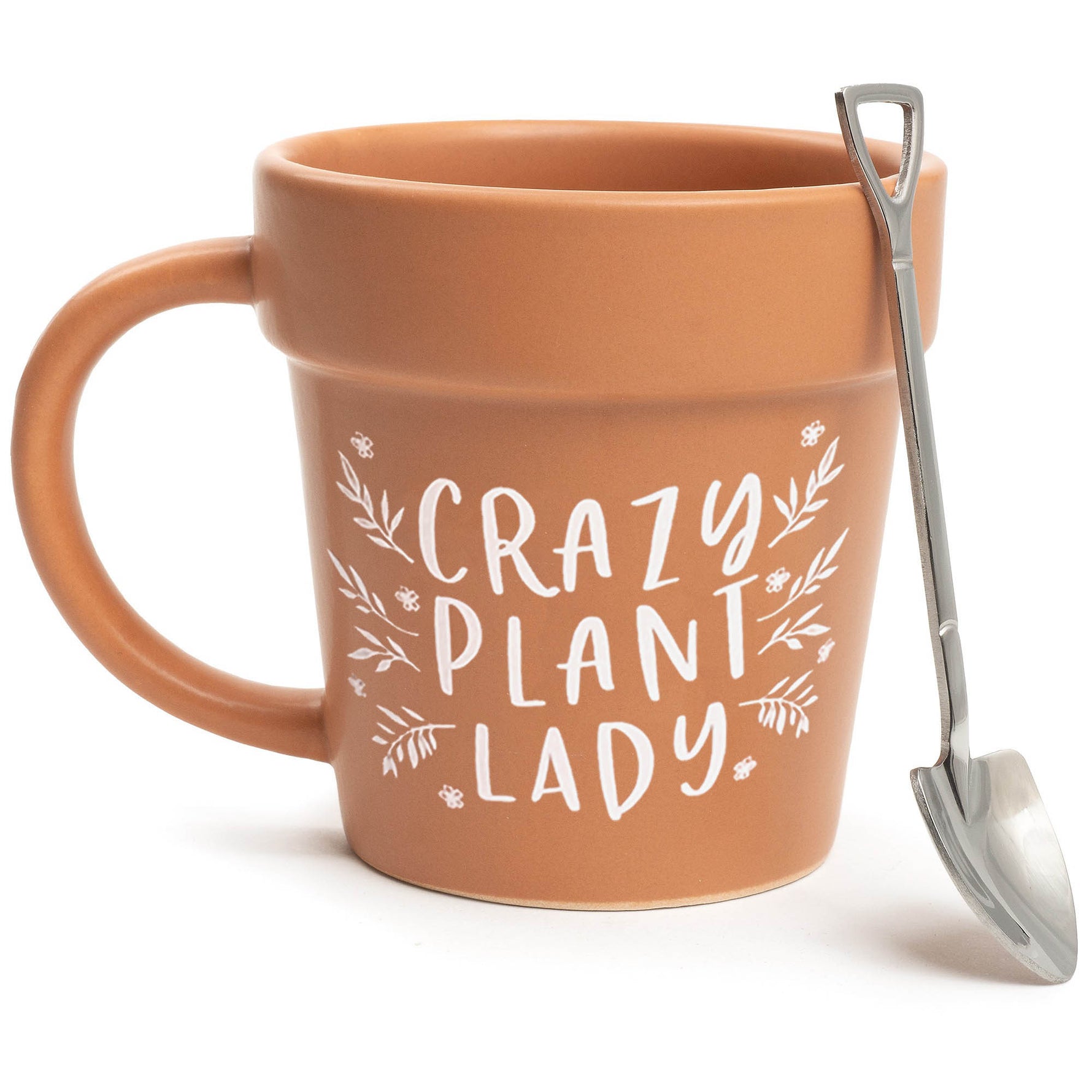 crazy plant lady pots Crazy Plant Lady Mug with Shovel Spoon – plantnmore