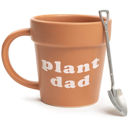 Plant Dad Mug with Shovel Spoon