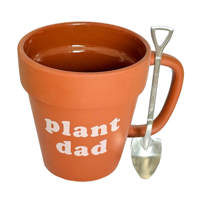 Plant Dad Mug with Shovel Spoon