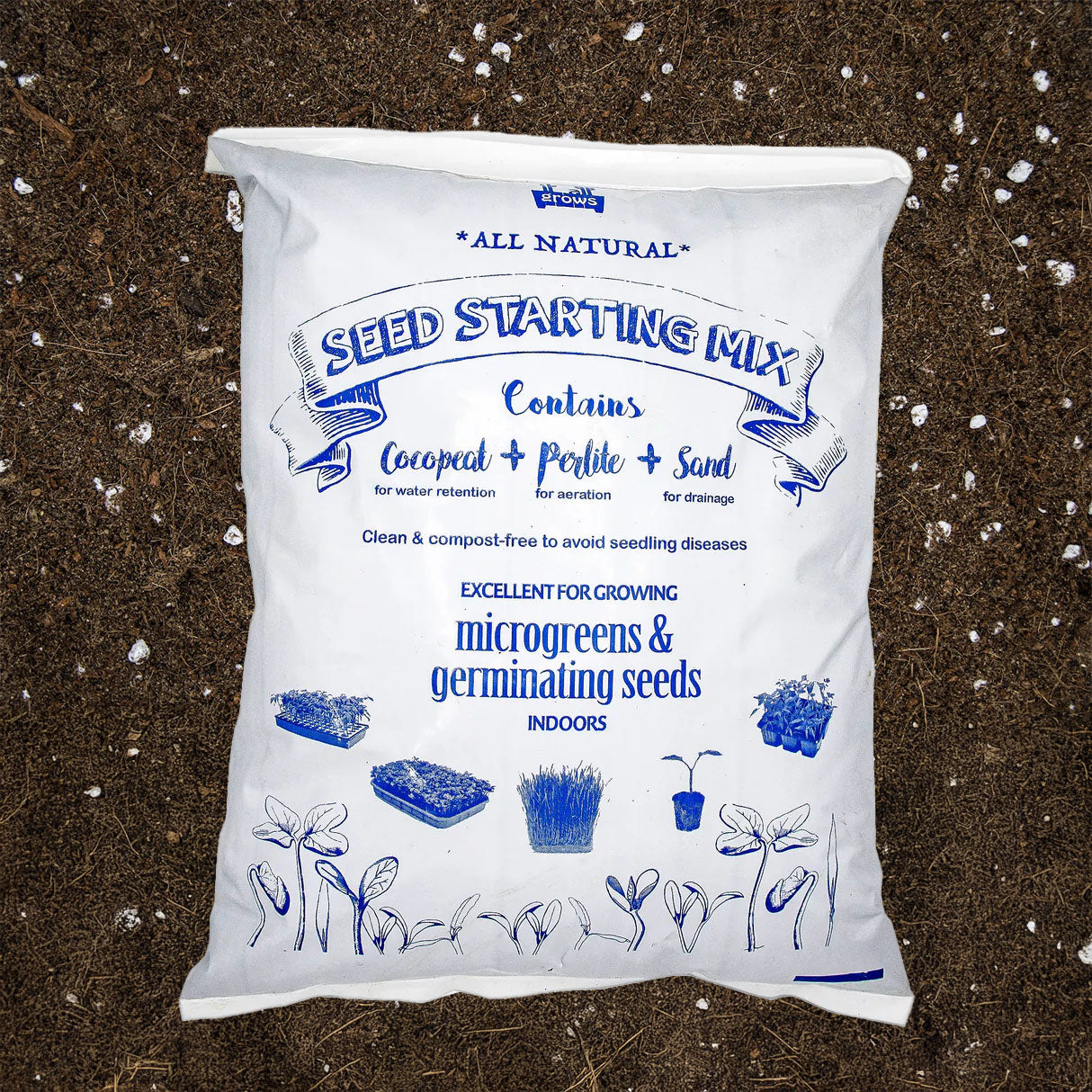 خلطة تربة تشتيل البذور وزراعة الميكروجرين