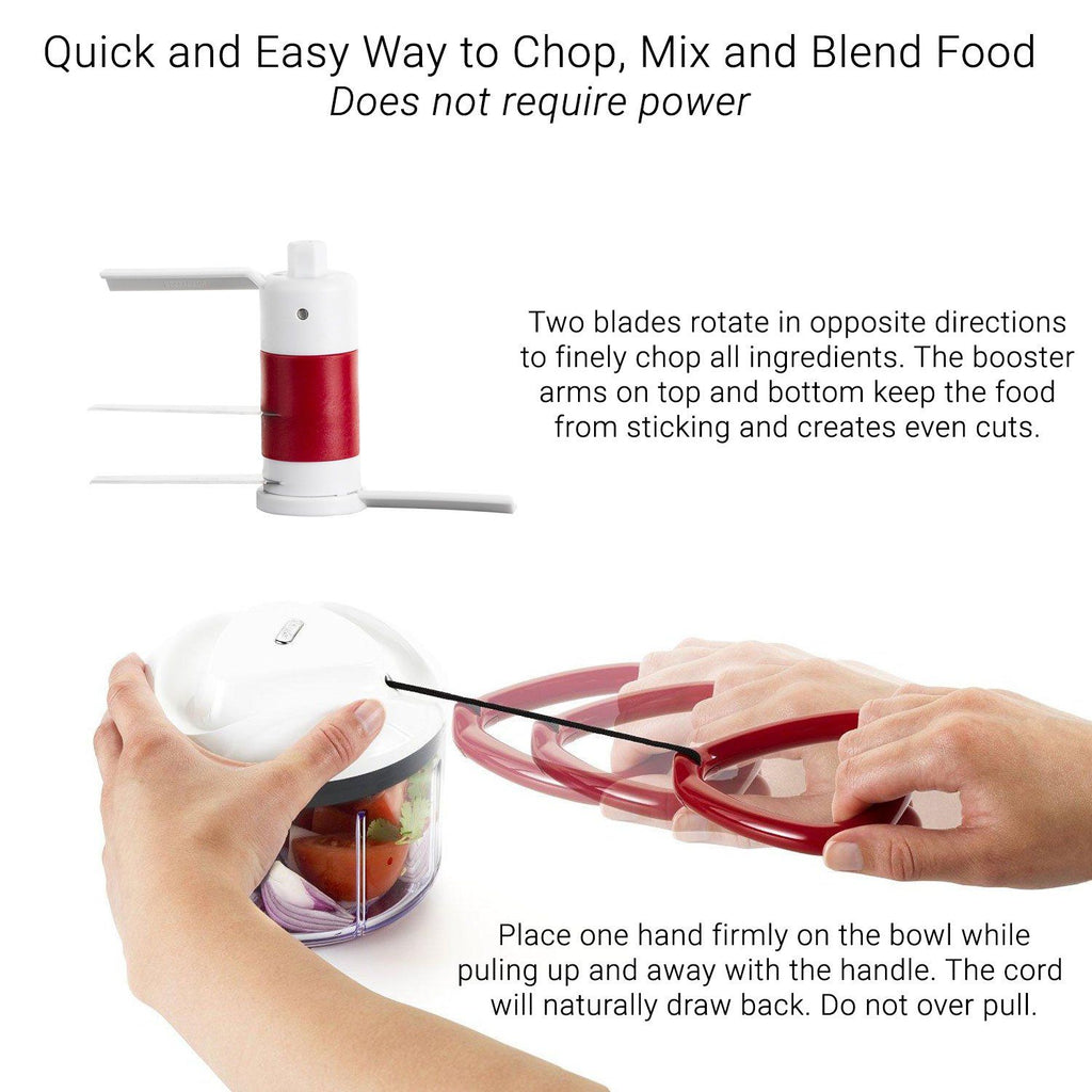 Easy Pull Food Processor  ● خلاط يدوي سريع - plantnmore