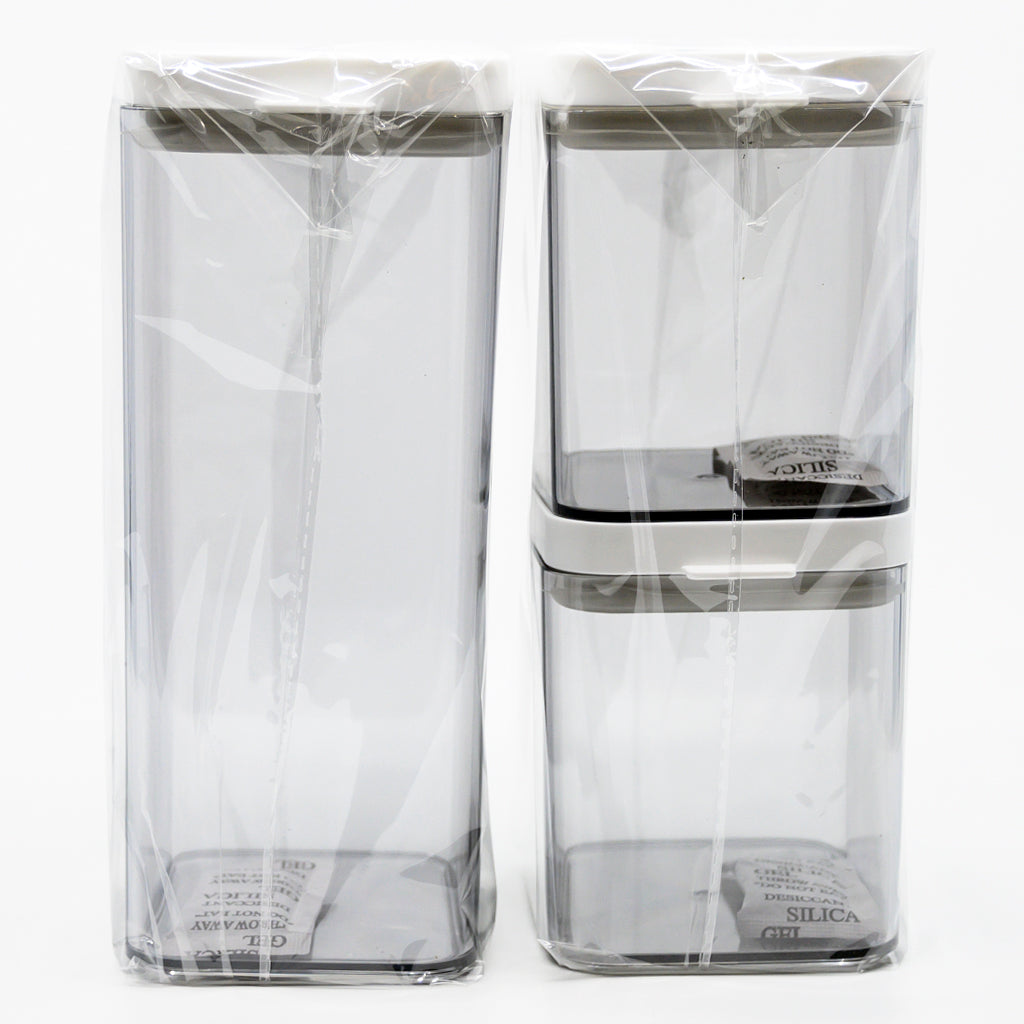 3 Air Tight Containers • ٣ علب ضغط تخزين الطعام - plantnmore