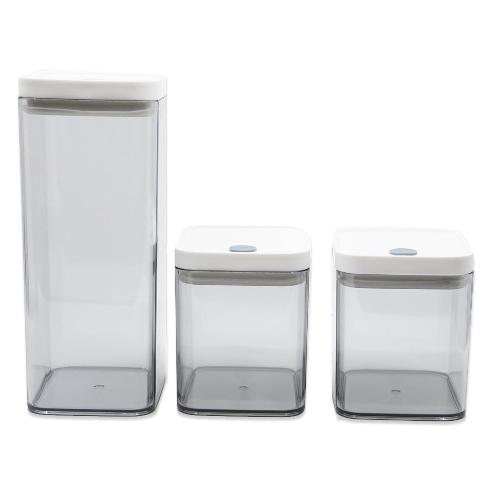 3 Air Tight Containers • ٣ علب ضغط تخزين الطعام - plantnmore
