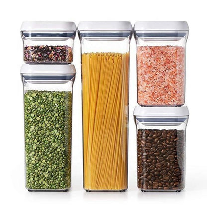 5 Air Tight Containers •  ٥ علب ضغط للتخزين - plantnmore