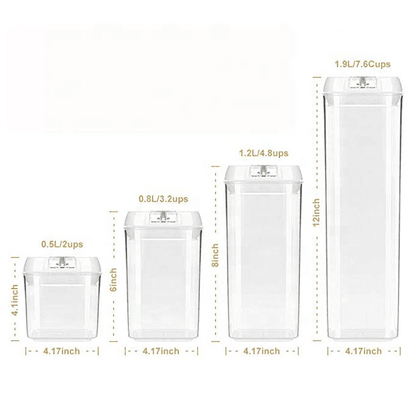 5 Air Tight Containers •  ٥ علب ضغط للتخزين - plantnmore