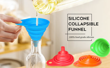 Foldable Funnel 2pc Set •  قمع مرن حجمين - plantnmore
