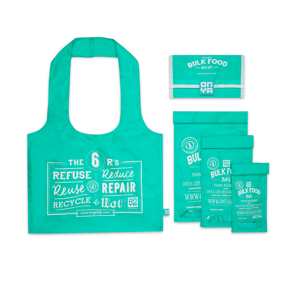 Reusable Bulk Food Bag Set • مجموعة شنط الطعام - plantnmore