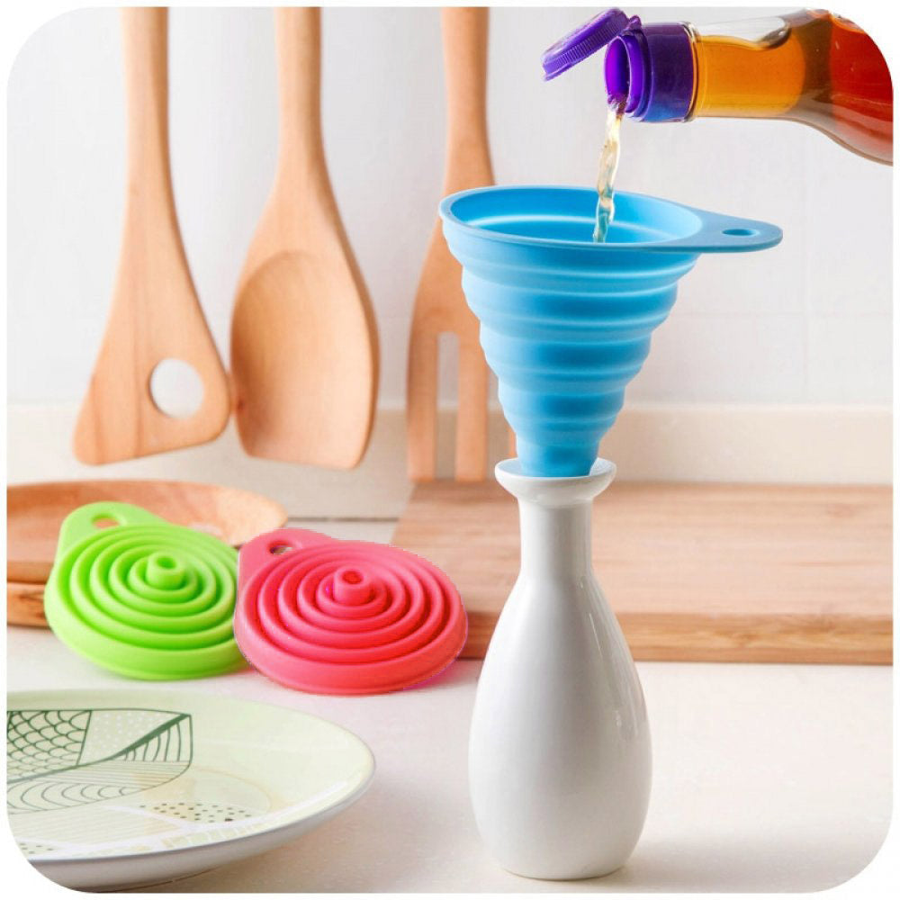 Foldable Funnel 2pc Set •  قمع مرن حجمين - plantnmore