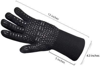 Tight Heatproof Cooking Gloves • قفازين مقاومين للحرارة مع حماية للرسغ - plantnmore
