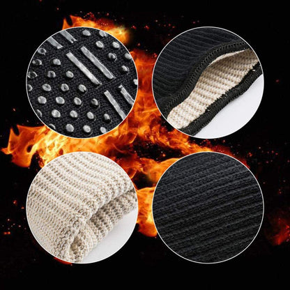 Tight Heatproof Cooking Gloves • قفازين مقاومين للحرارة مع حماية للرسغ - plantnmore