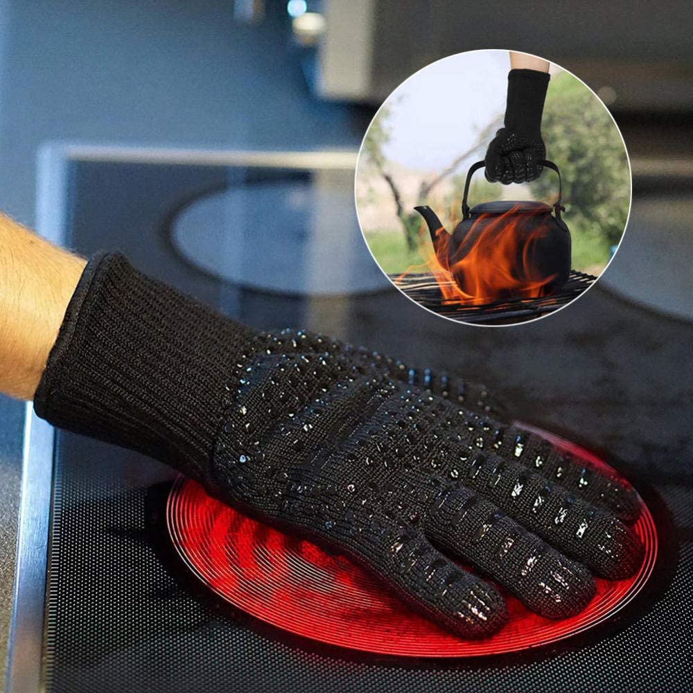 Tight Heatproof Cooking Gloves • قفازين مقاومين للحرارة مع حماية للرسغ - plantnmore