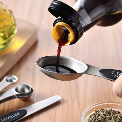 Magnetic Measuring Spoon Set • ملاعق القياس المغناطيسية - plantnmore