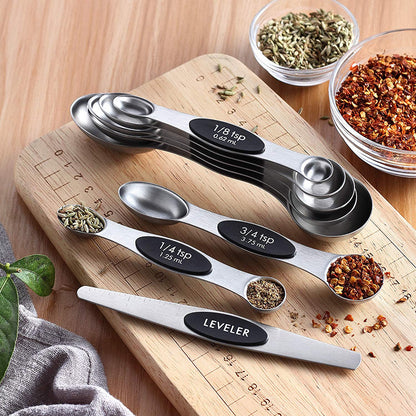 Magnetic Measuring Spoon Set • ملاعق القياس المغناطيسية - plantnmore