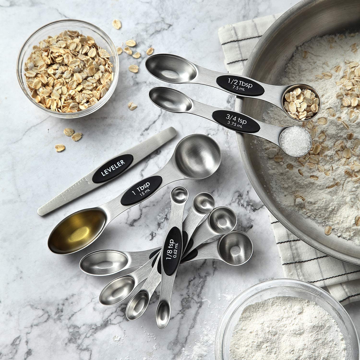 Magnetic Measuring Spoon Set • ملاعق القياس المغناطيسية - plantnmore