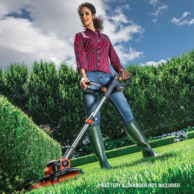 Worx lawn mower and discount strimmer