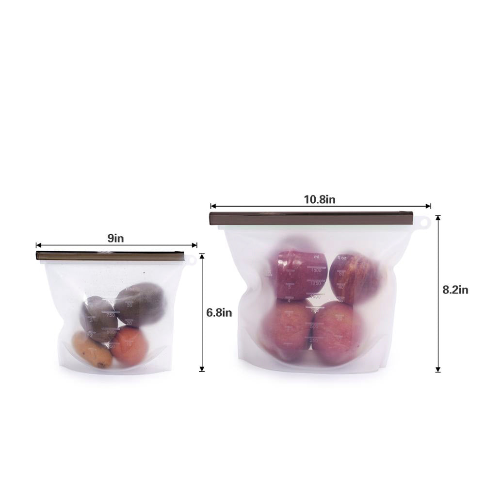 Food Storage Set w/Slider Lock• أكياس حفظ الطعام مع كلبسات - plantnmore