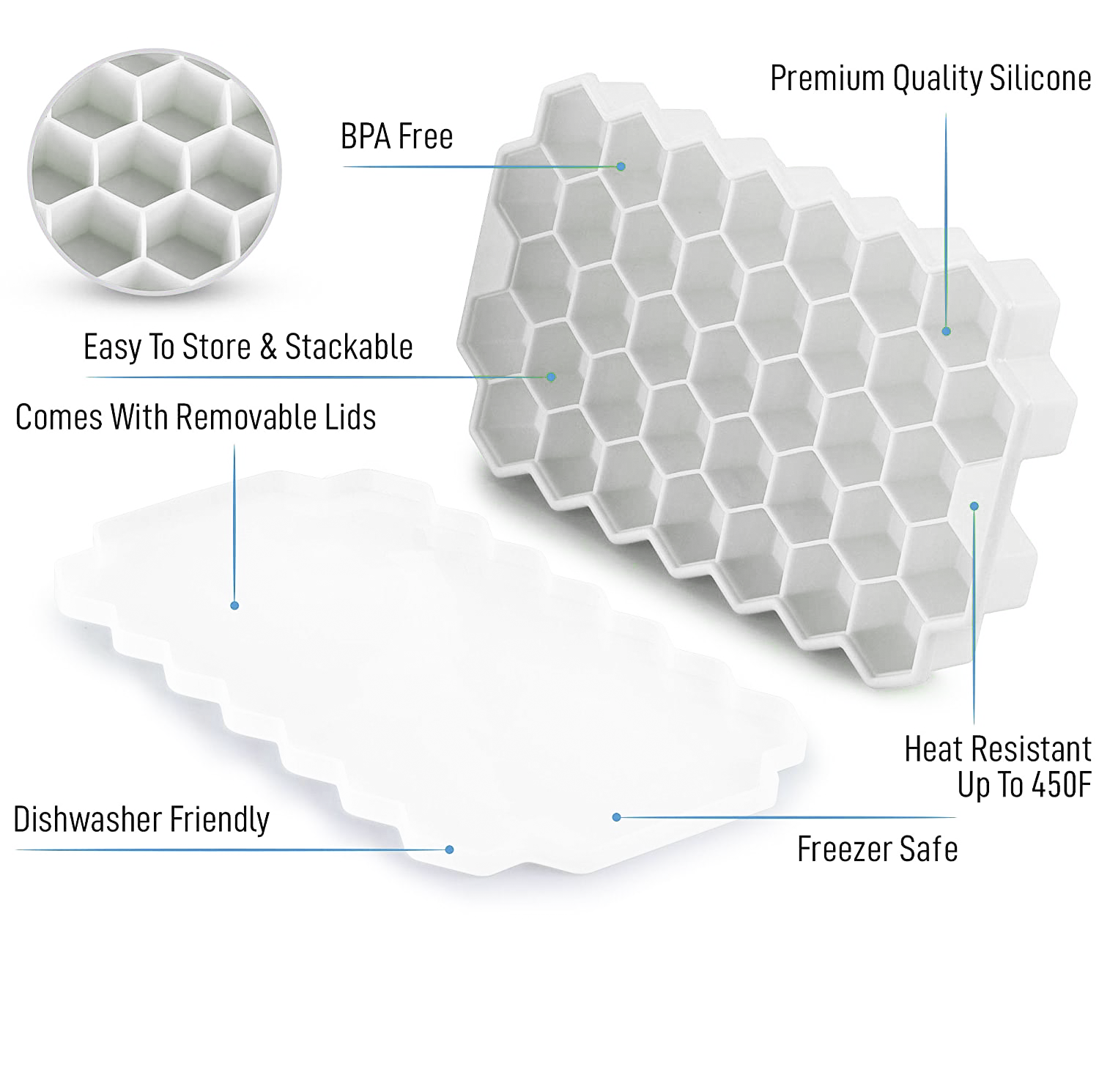 Beehive Tiny Ice Mold • قالب ثلج خلية النحل - plantnmore