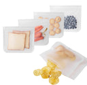 6 Clear Reusable Ziplock Bags