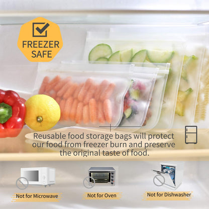 Clear Reusable Ziplock Bags • أكياس تخزين  إستخدام مكرر - plantnmore
