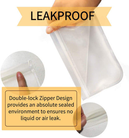 Clear Reusable Ziplock Bags • أكياس تخزين  إستخدام مكرر - plantnmore