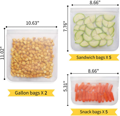 Clear Reusable Ziplock Bags • أكياس تخزين  إستخدام مكرر - plantnmore