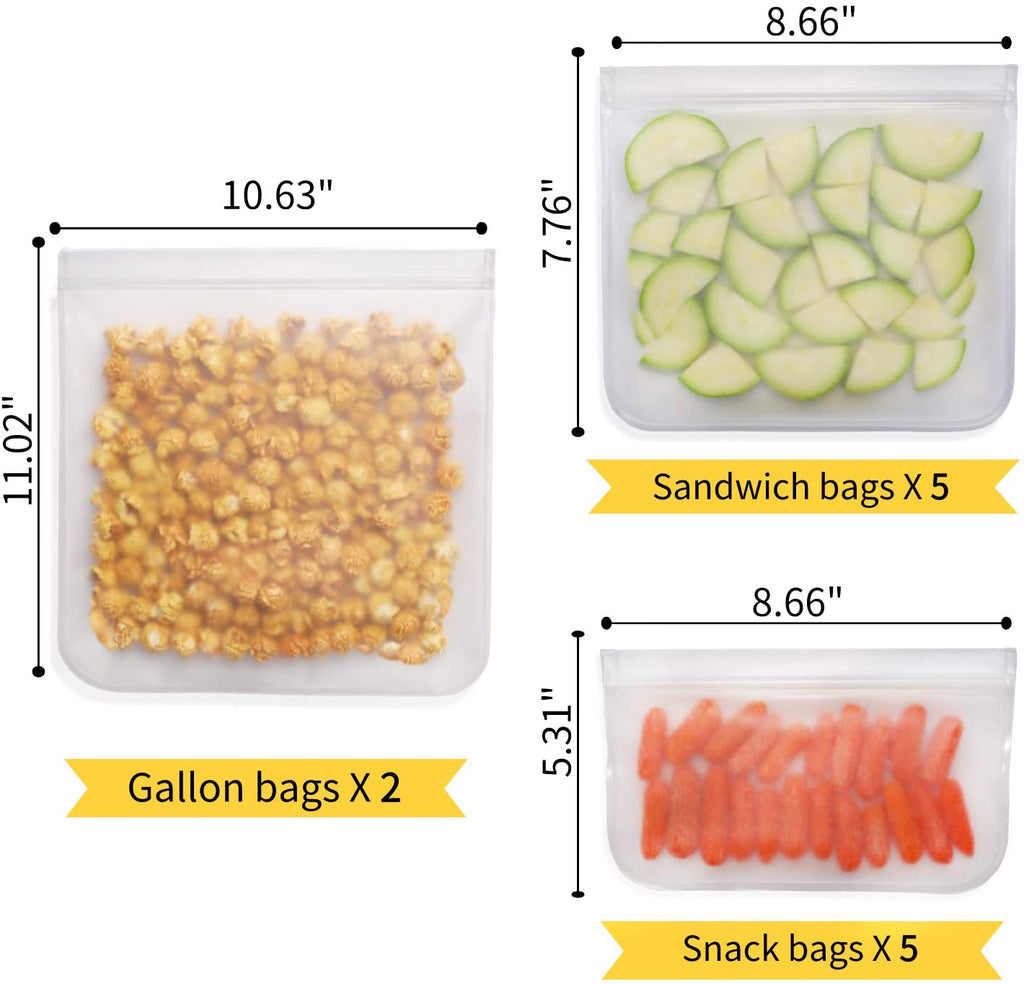 Clear Reusable Ziplock Bags • أكياس تخزين  إستخدام مكرر - plantnmore