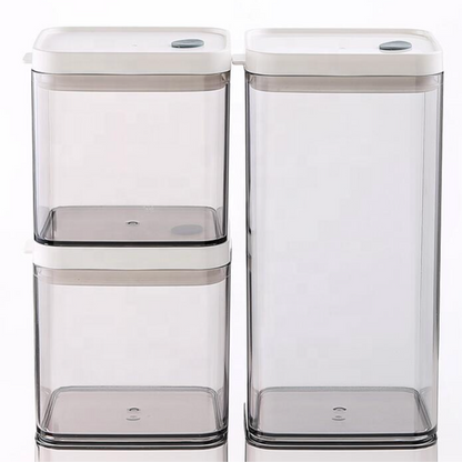 3 Air Tight Containers • ٣ علب ضغط تخزين الطعام - plantnmore