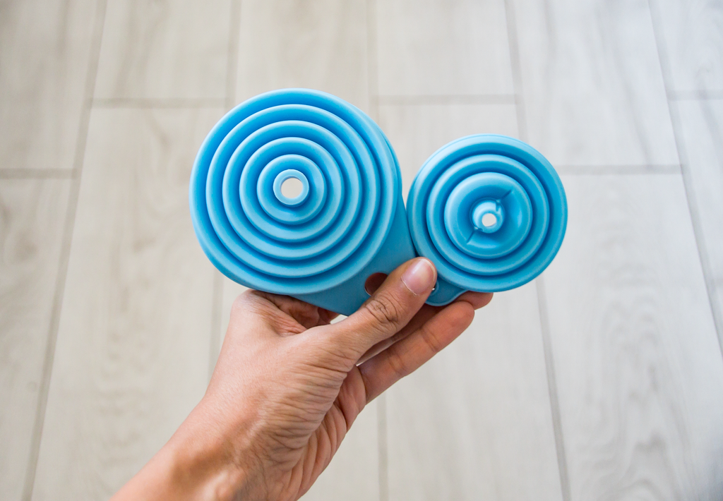 Foldable Funnel 2pc Set •  قمع مرن حجمين - plantnmore
