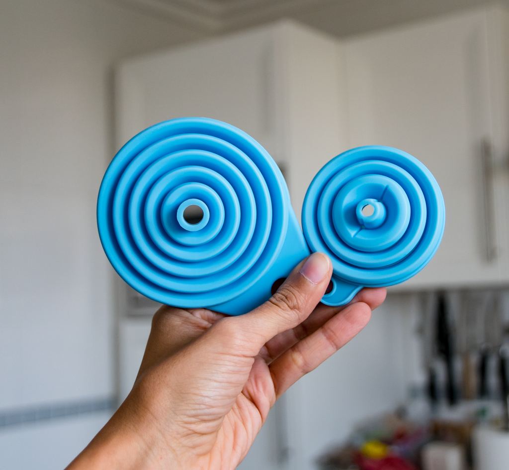 Foldable Funnel 2pc Set •  قمع مرن حجمين - plantnmore
