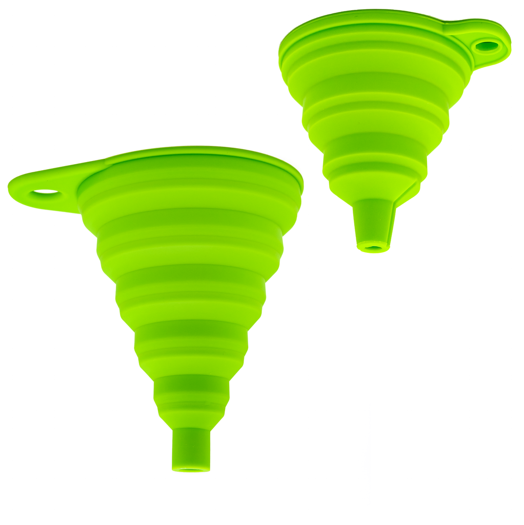 Foldable Funnel 2pc Set •  قمع مرن حجمين - plantnmore