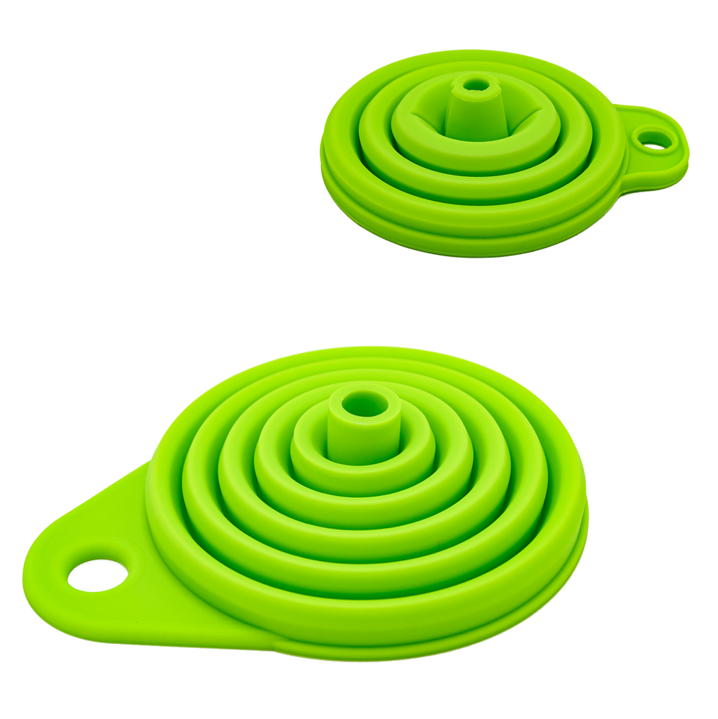 Foldable Funnel 2pc Set •  قمع مرن حجمين - plantnmore