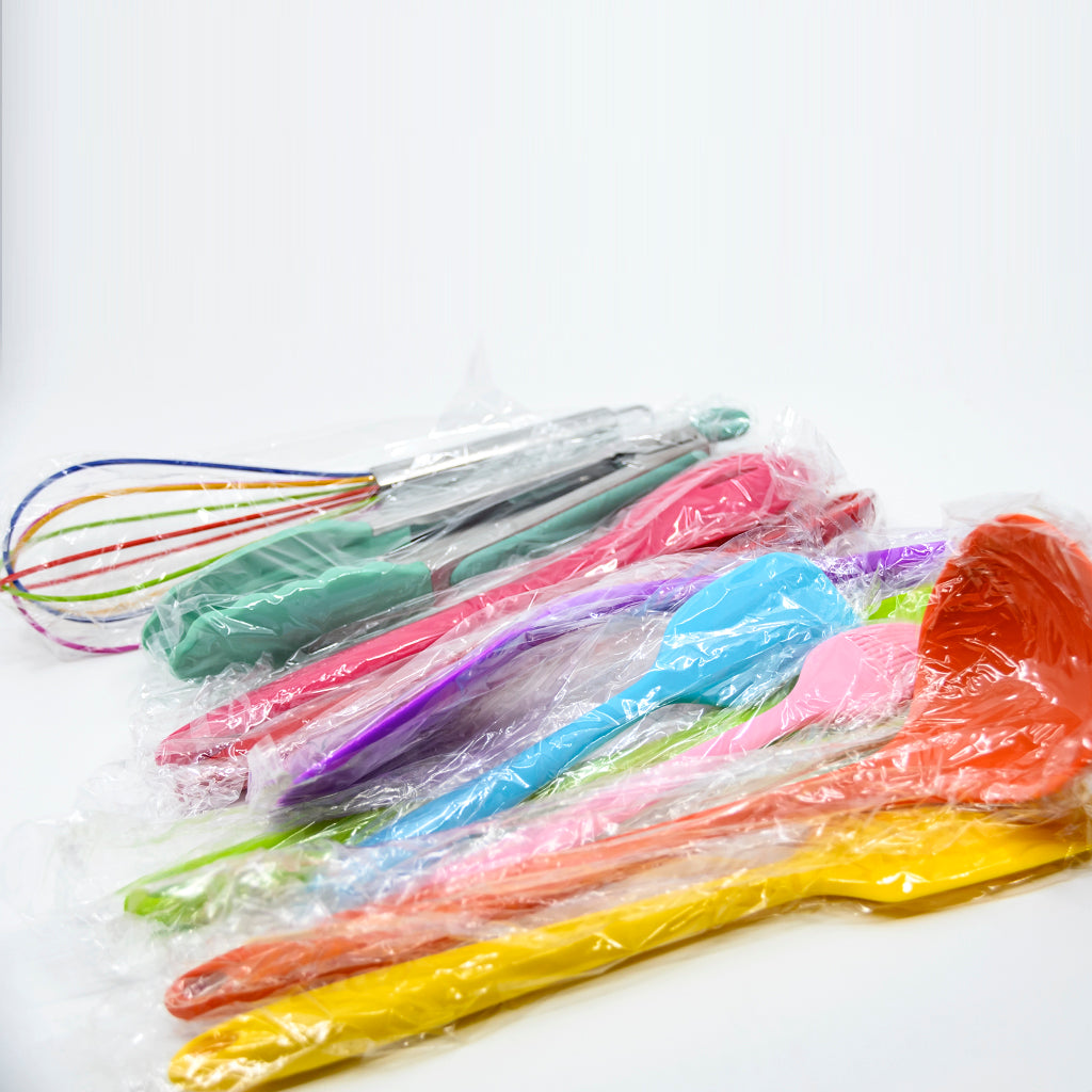Rainbow Silicone Cooking Set • عدة الطبخ المتكاملة - plantnmore