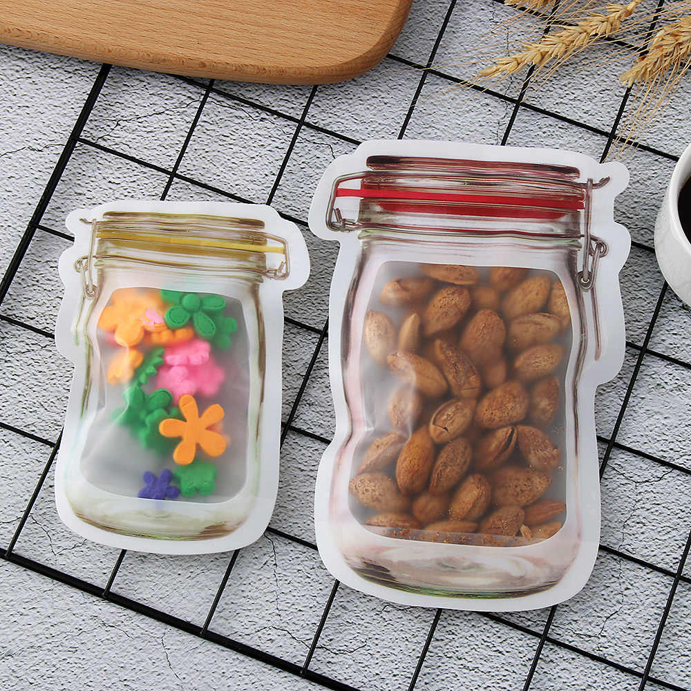 Jar Ziplock Bag Set • أكياس حفظ الطعام على شكل مرطبان - plantnmore