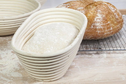 Oval Sourdough Banneton  • سلة تخمير الخبز البيضاوية - plantnmore
