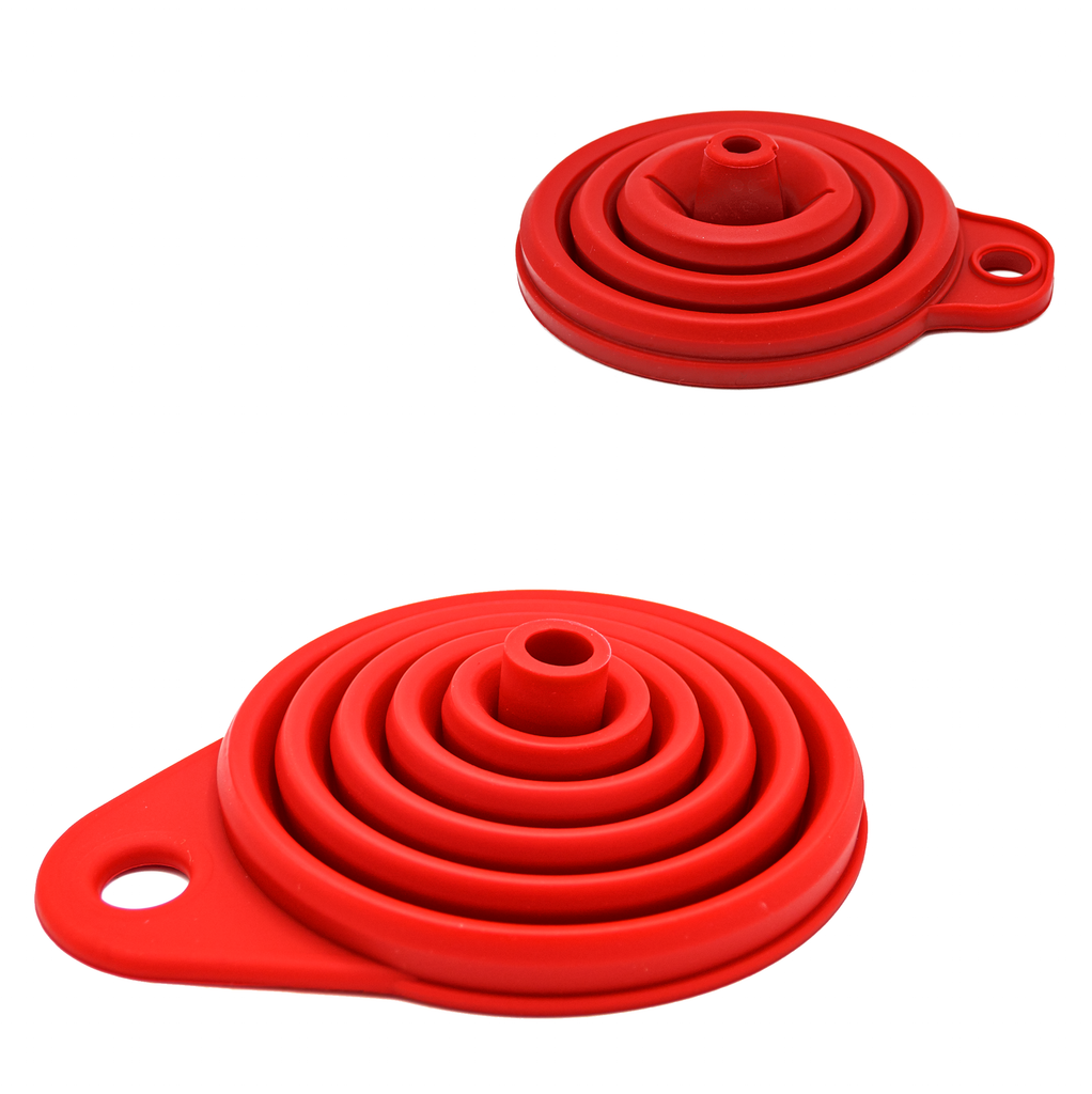 Foldable Funnel 2pc Set •  قمع مرن حجمين - plantnmore