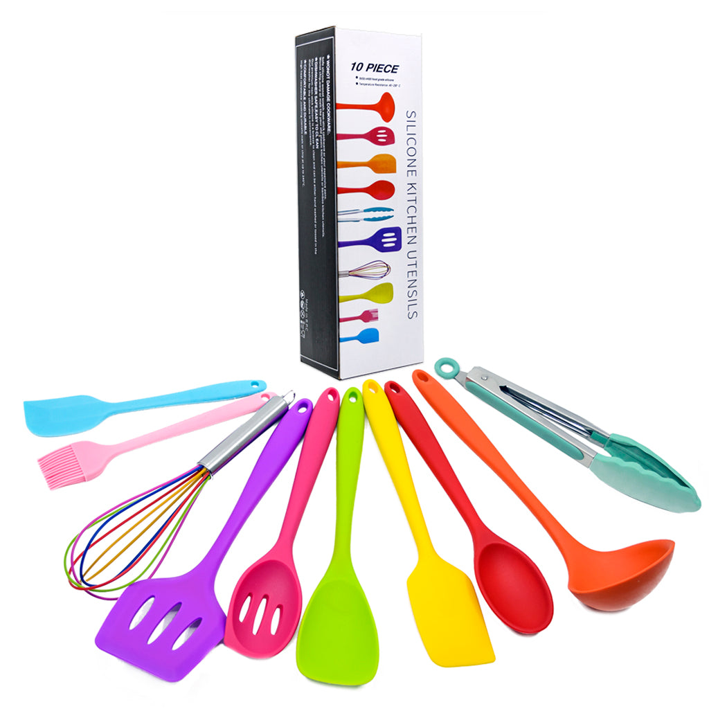 Rainbow Silicone Cooking Set • عدة الطبخ المتكاملة - plantnmore