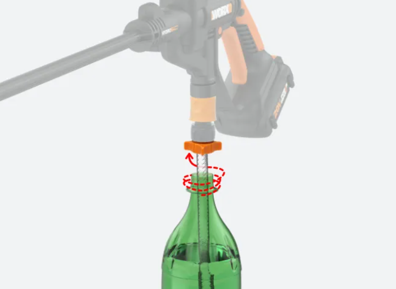 Worx Soda Bottle Adapter •  وصلة وركس لقنينة الصودا - plantnmore